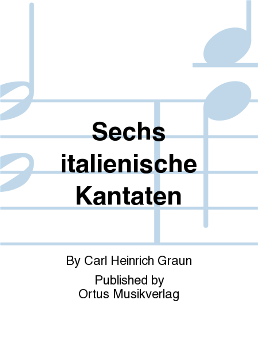 Sechs italienische Kantaten Voice Solo scores gallery preview page 1