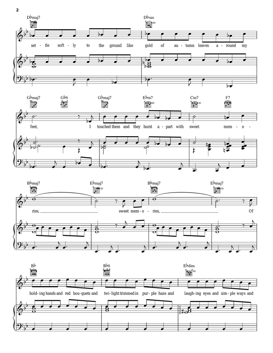 Memories Acoustic Guitar scores gallery preview page 2