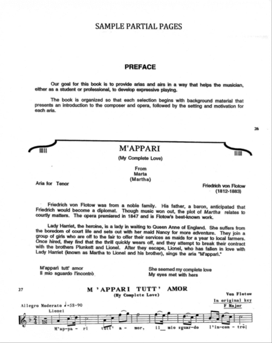 Arias and Airs For Flute or Treble Instruments Flute Solo scores gallery preview page 3