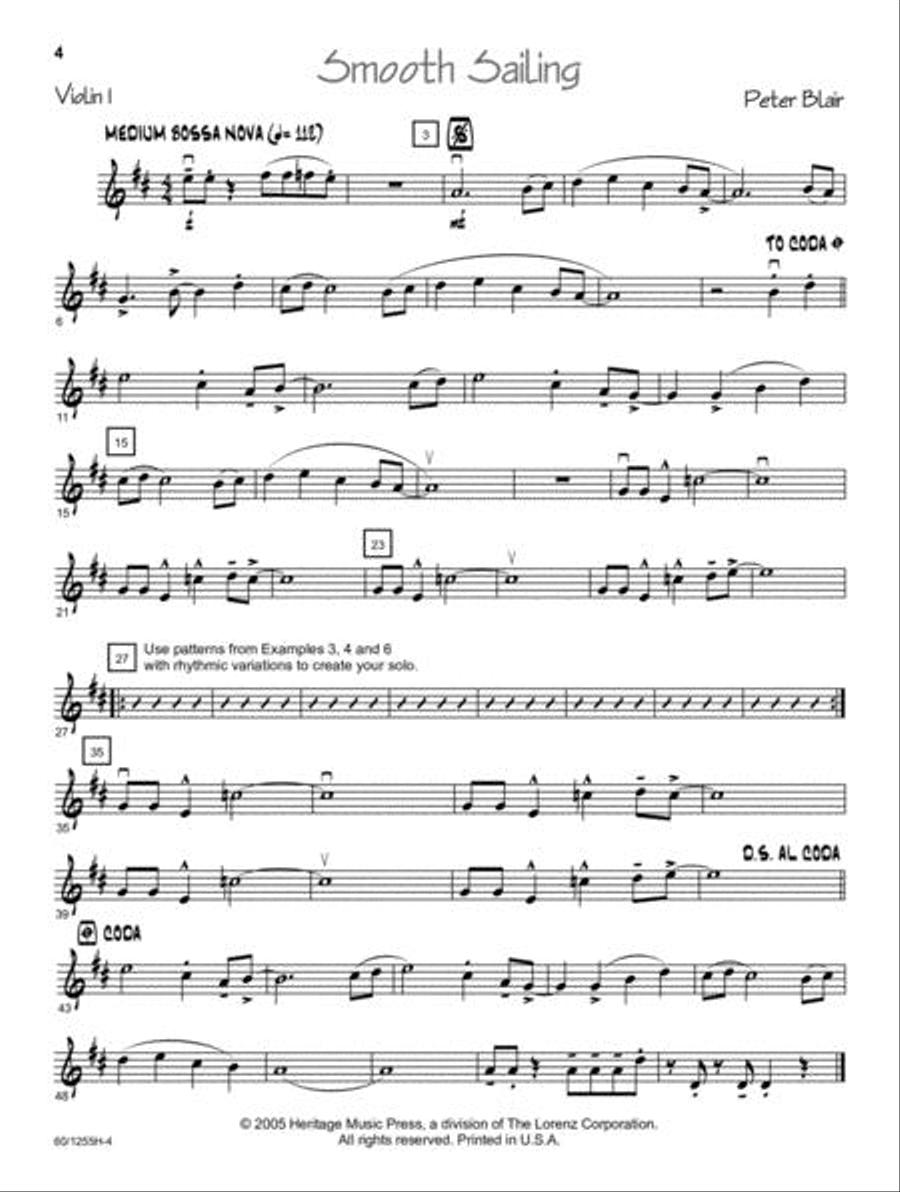 Jazz Basics for Strings - Violin String Orchestra scores gallery preview page 4