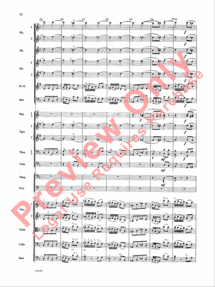 Bacchanale from Samson & Delilah (Score and Parts) Full Orchestra scores gallery preview page 15