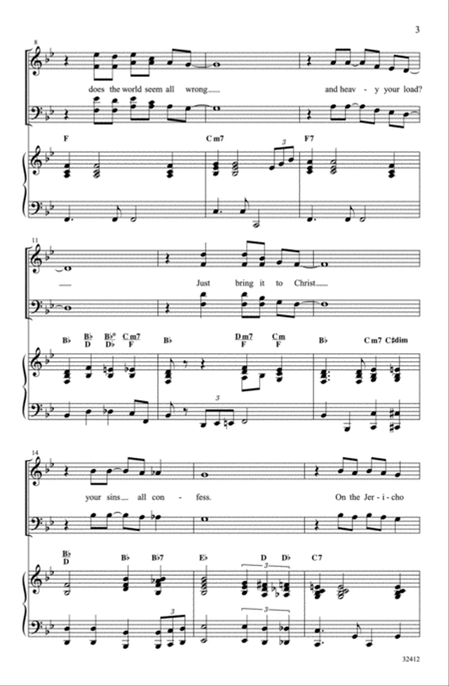 On the Jericho Road 4-Part scores gallery preview page 3
