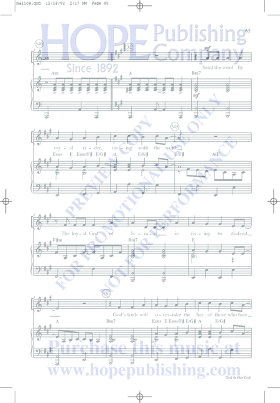Malice in the Palace Unison Choir scores gallery preview page 65