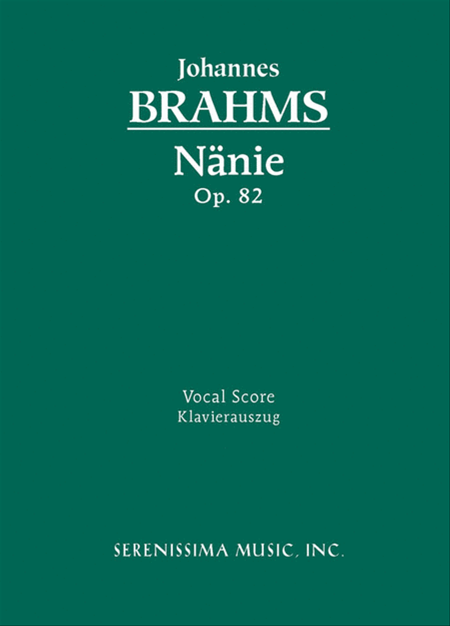 Nanie, Op.82 Choir scores gallery preview page 1