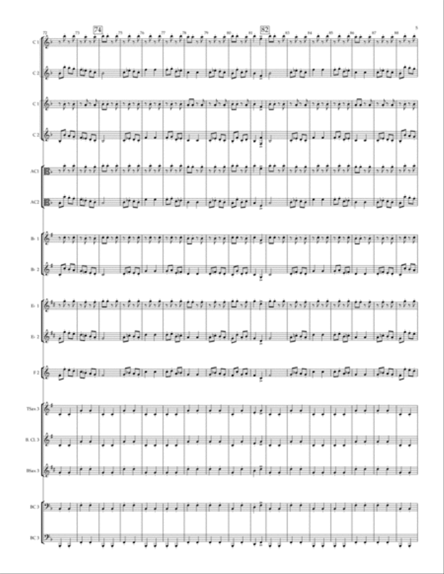 Can Can - for adaptable wind trio (SAB) SAB scores gallery preview page 5