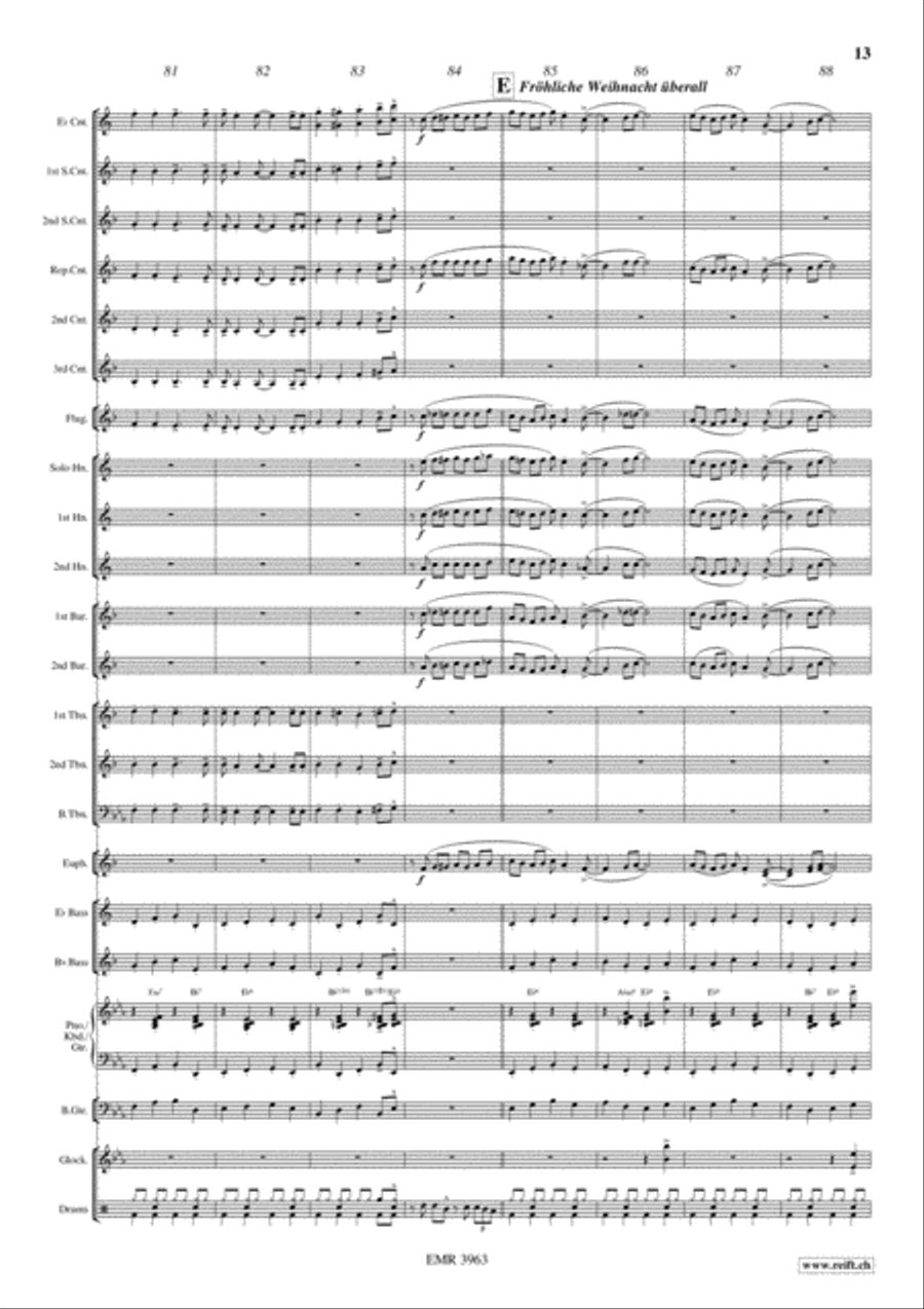 Swinging Santa Claus Brass Band scores gallery preview page 14