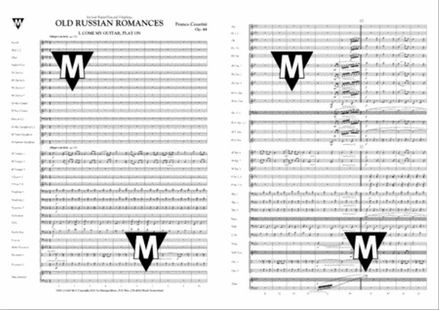 Old Russian Romances Concert Band scores gallery preview page 2