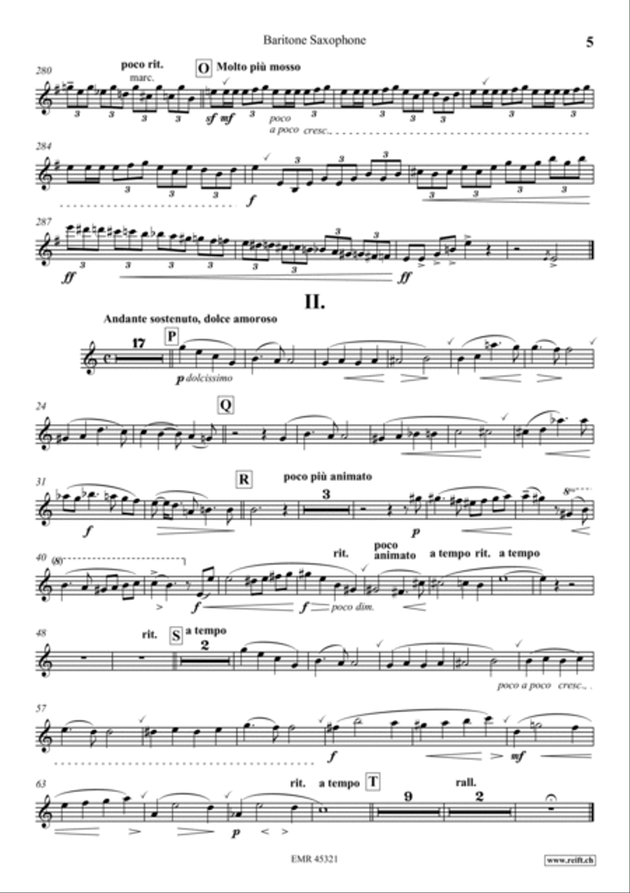 Konzert No. 1 g-moll Baritone Saxophone scores gallery preview page 6
