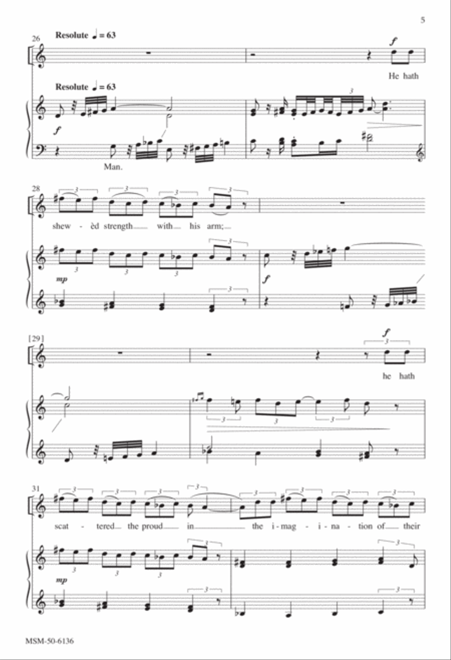 Magnificat and Nunc dimittis 2-Part scores gallery preview page 4