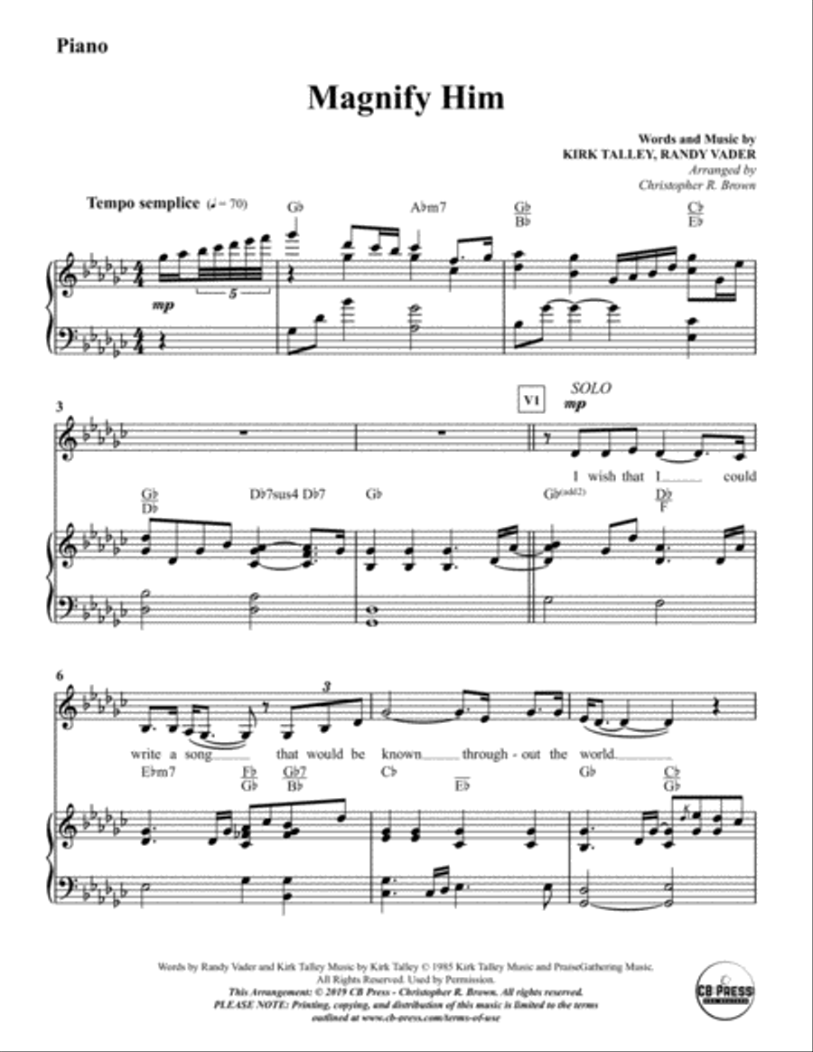 Magnify Him 4-Part scores gallery preview page 2