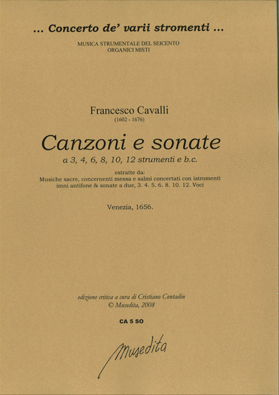 Canzoni e sonate a 3, 4, 6, 8, 10 e 12 (Venezia, 1656)