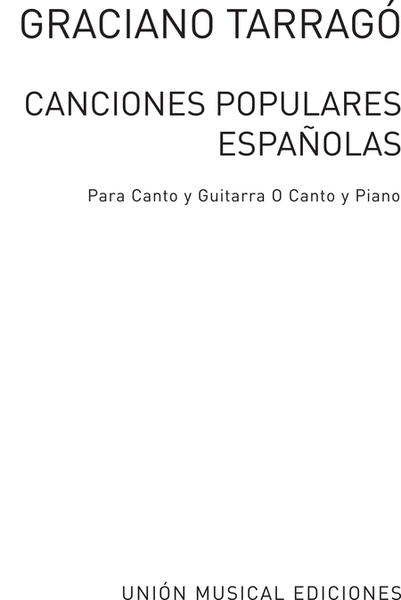 Canciones Populares Espanolas Volume 1