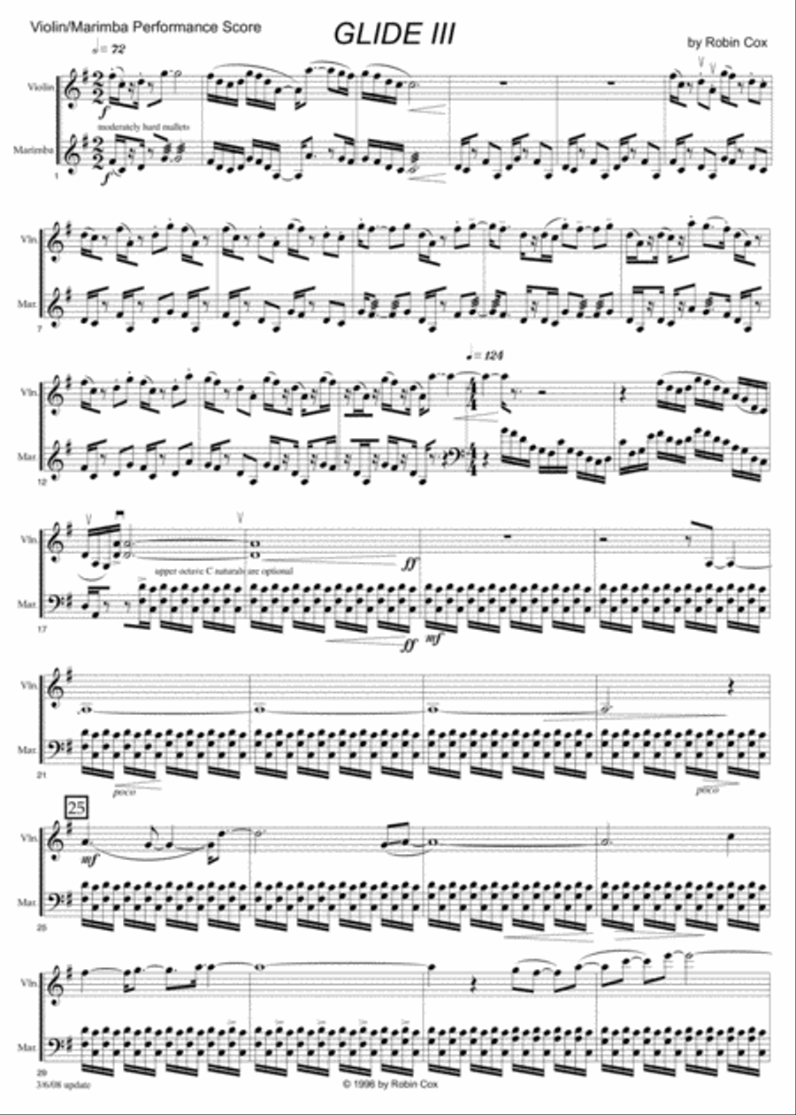 Glide, in three movements Violin scores gallery preview page 4