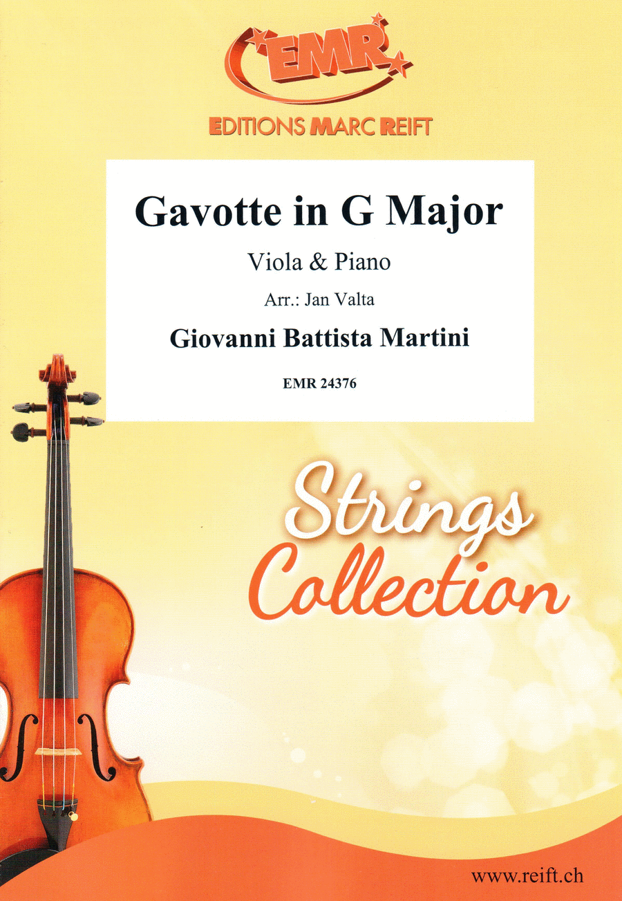 Gavotte in G Major Piano Accompaniment scores gallery preview page 1