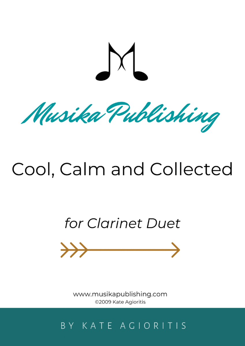 Cool Calm and Collected - For Clarinet Duet image number null