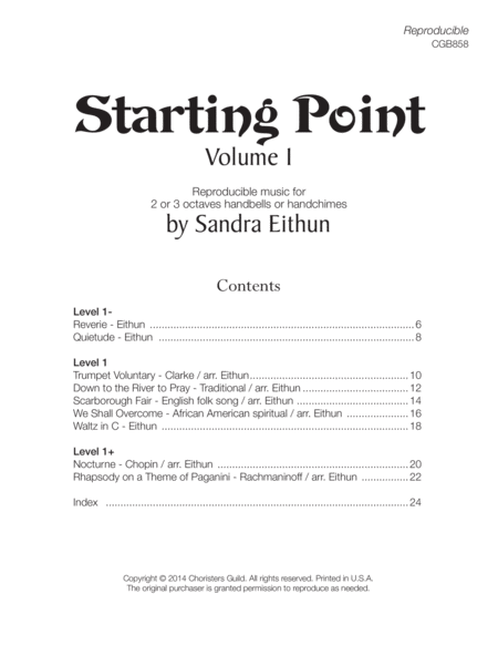 Starting Point, Volume 1 (2 or 3 octaves) image number null