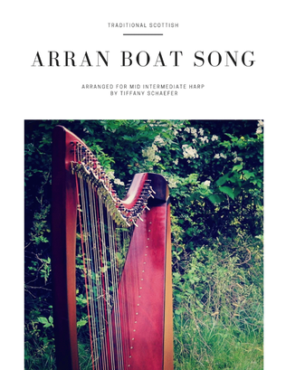 Book cover for Arran Boat Song: Mid Intermediate Lever Harp