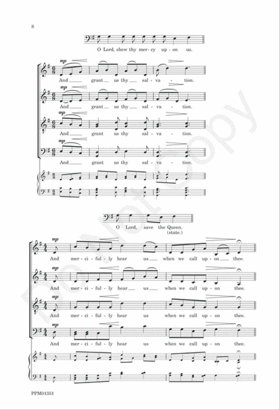 Preces and Responses Westminster Abbey Divisi scores gallery preview page 11