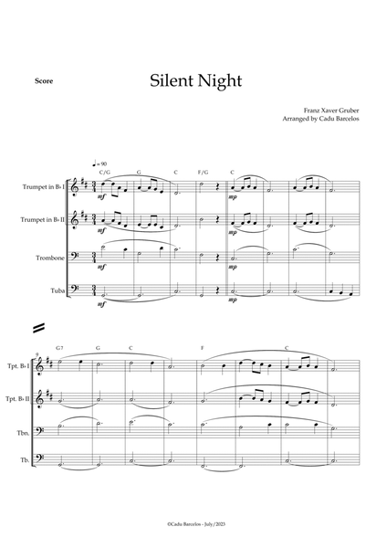 Silent night (Brass Quartet) chords image number null