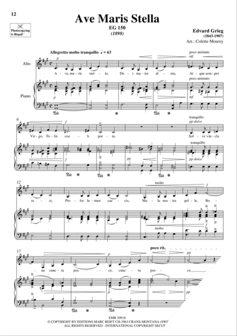 100 Ave Maria Volume 5 Alto Voice scores gallery preview page 7
