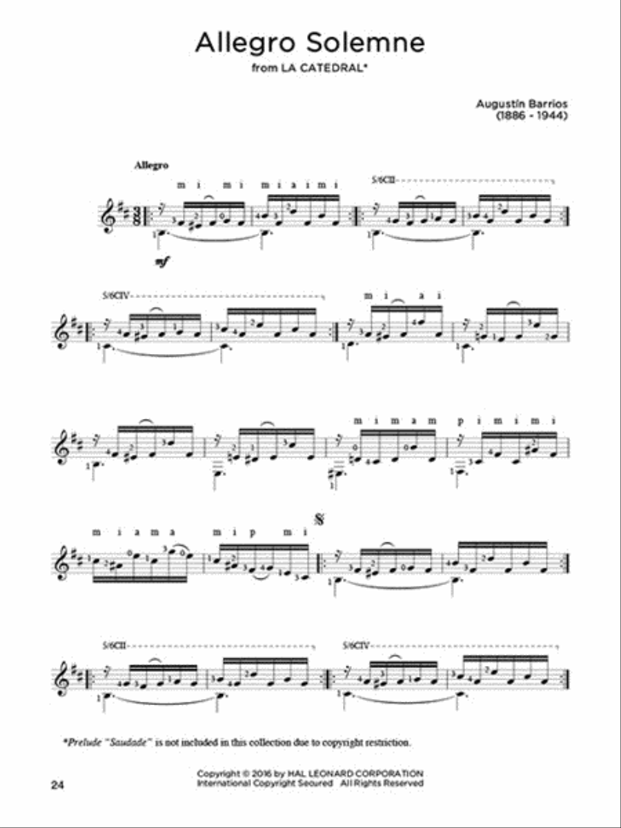 First 50 Classical Pieces You Should Play on Guitar Acoustic Guitar scores gallery preview page 4