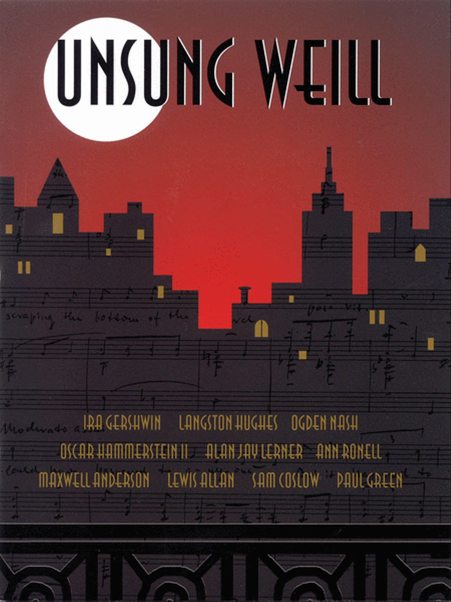 Unsung Weill Unsung Weill Piano, Vocal scores gallery preview page 1