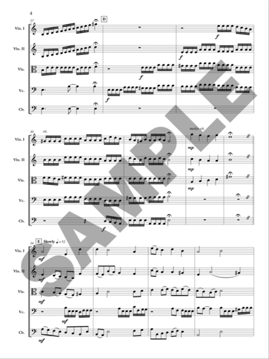 Moonlight on a Stormy Night Orchestra scores gallery preview page 5