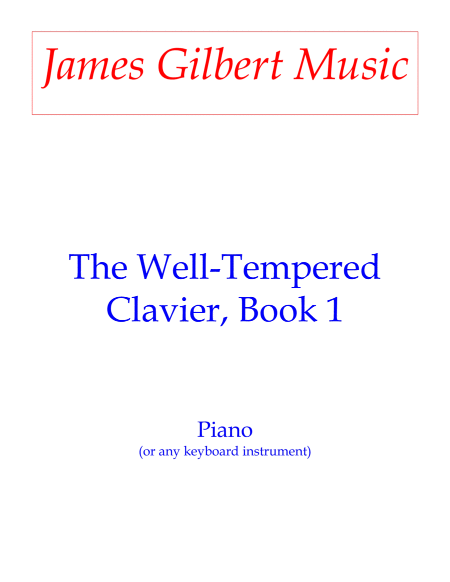 The Well-Tempered Clavier, Book 1