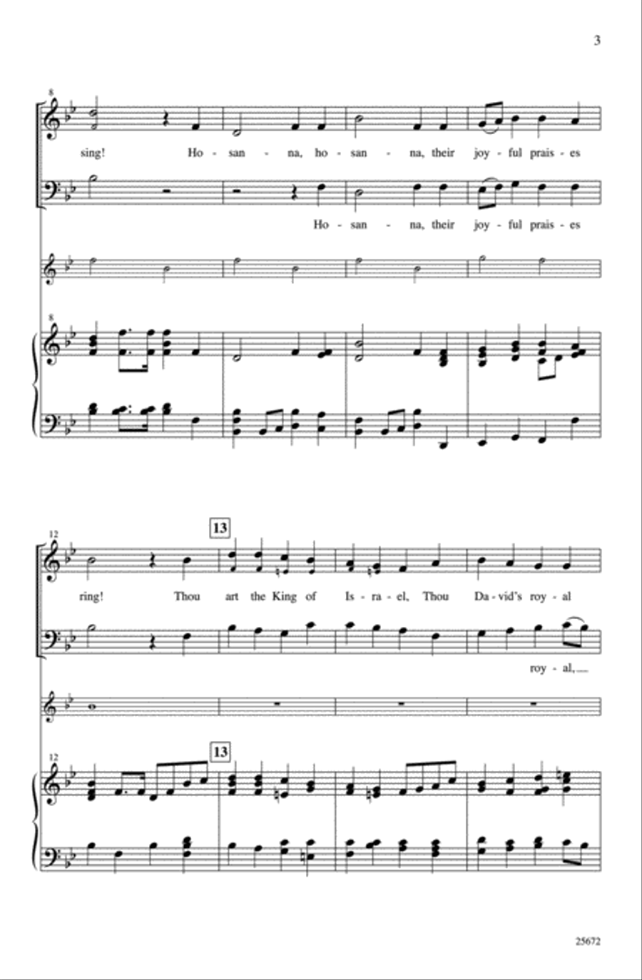 Palm Sunday Processional 2-Part scores gallery preview page 3