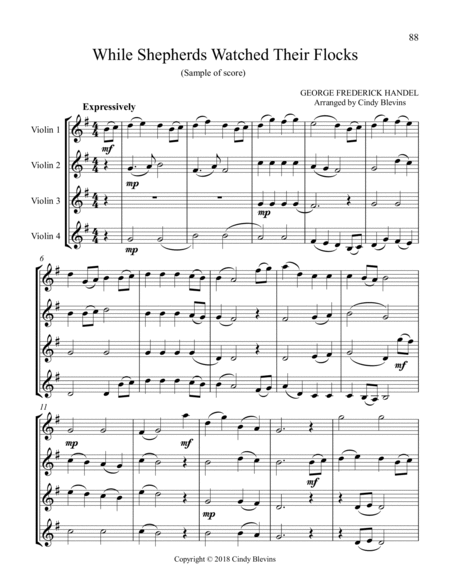 Violin Quartets for Christmas, Vol. I image number null