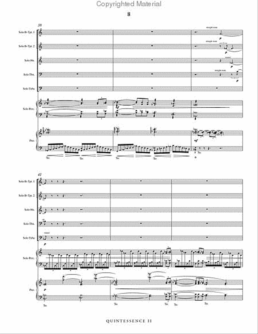 Quintessence II (piano reduction) Horn scores gallery preview page 9