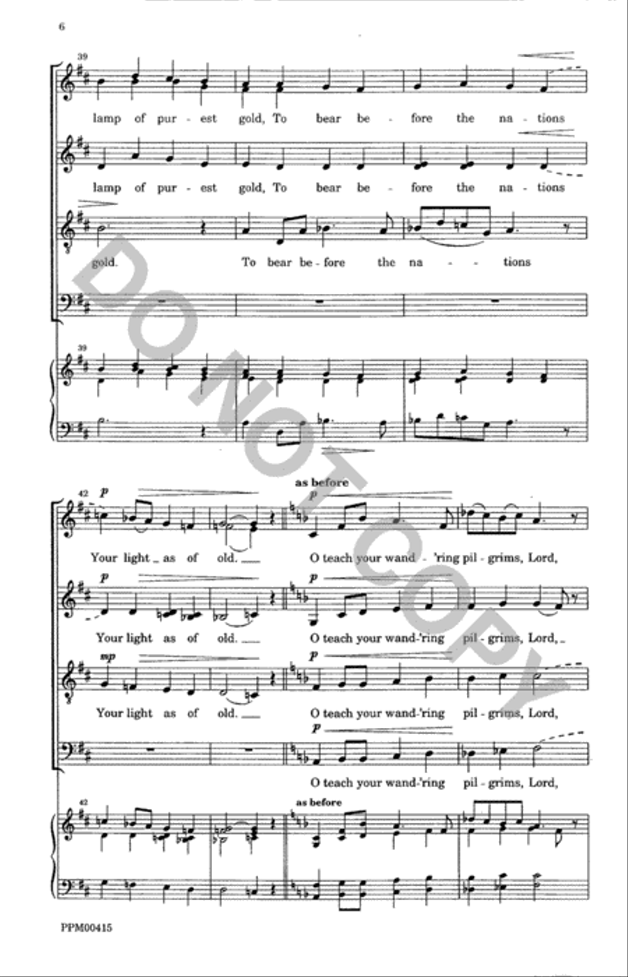O Word of God Incarnate O Word of God Incarnate 4-Part scores gallery preview page 7