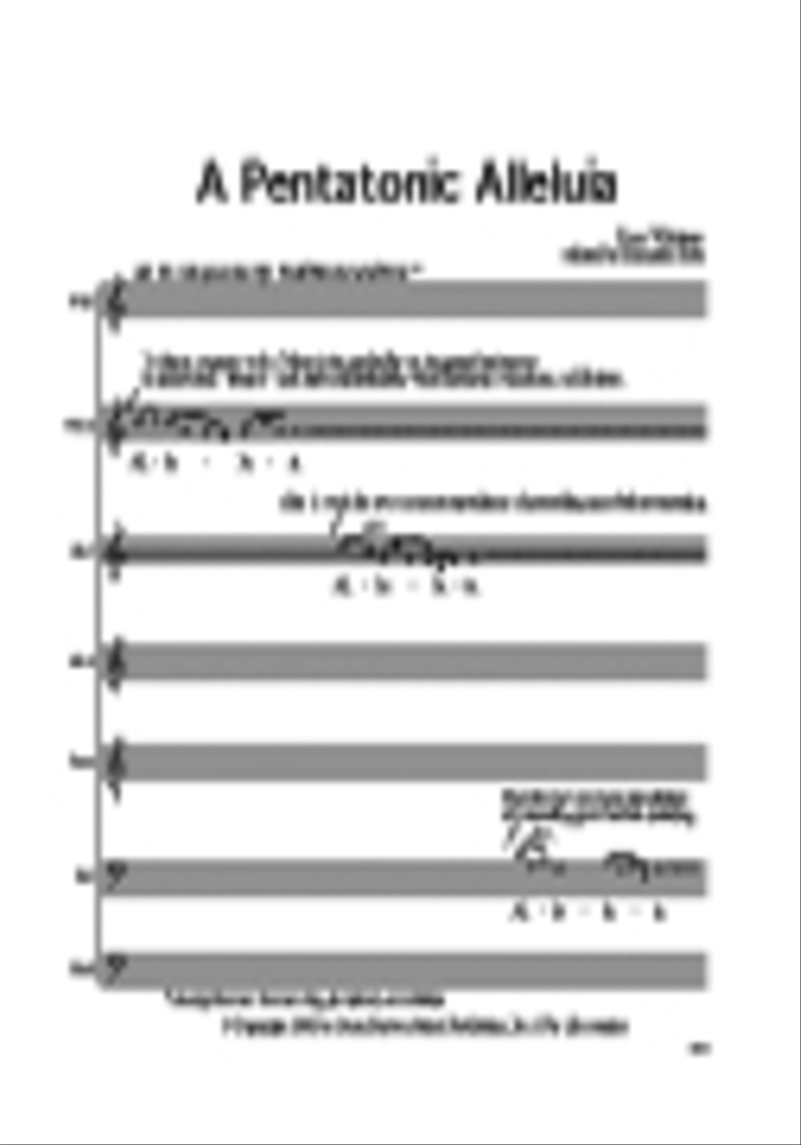 A Pentatonic Alleluia