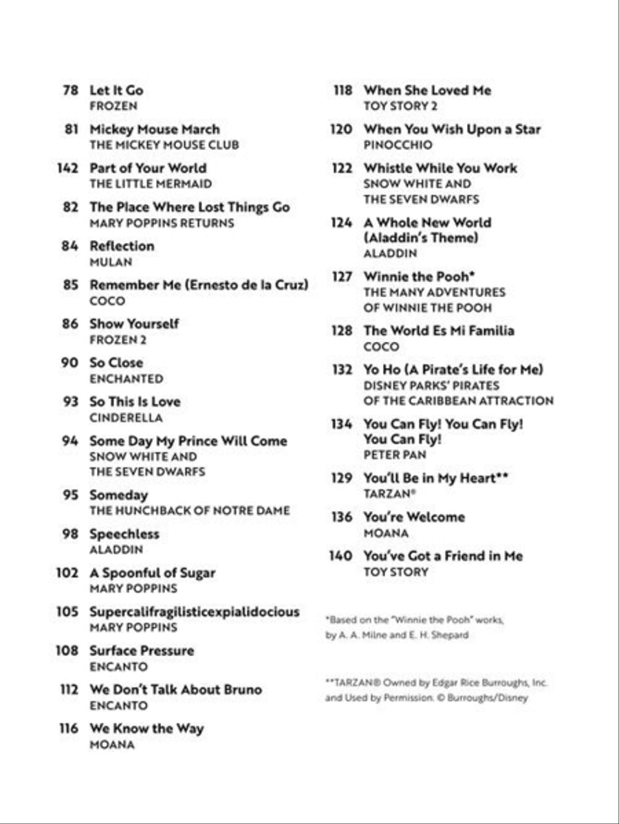 Disney – Strum & Sing Ukulele Ukulele scores gallery preview page 4