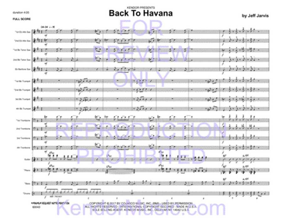 Back To Havana (Full Score)