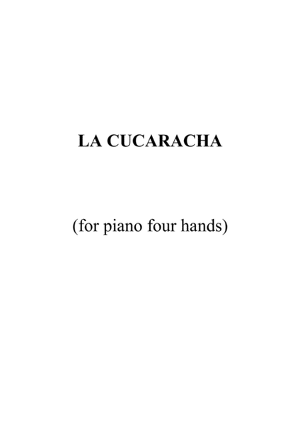 La Cucaracha (easy piano four hands) image number null