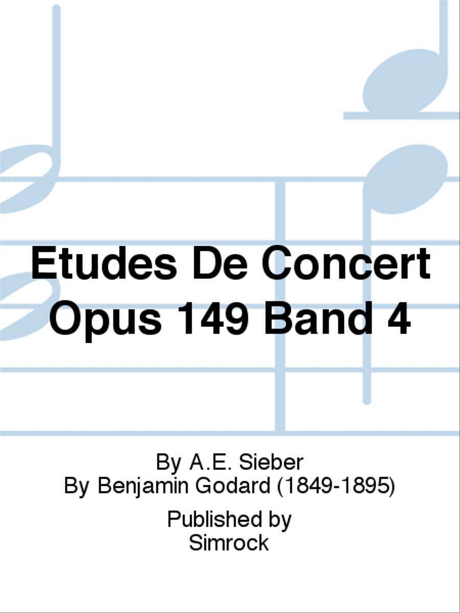 Etudes De Concert Opus 149 Band 4