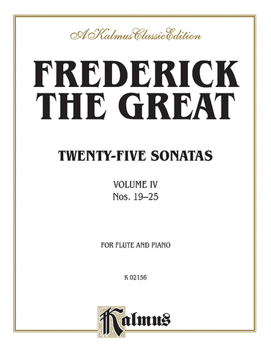 Twenty-five Sonatas, Volume 4