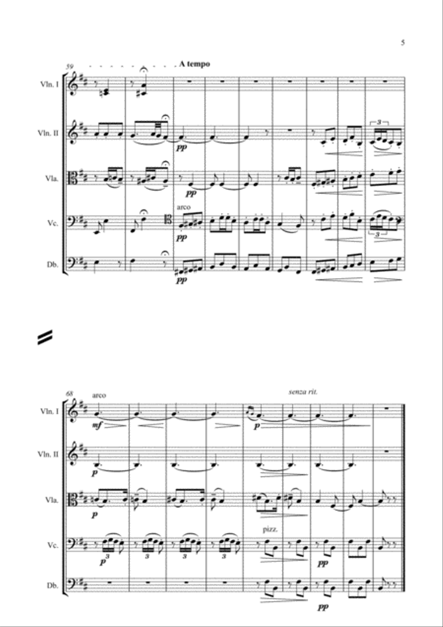 El paño moruno - arr. for string orchestra String Orchestra scores gallery preview page 5