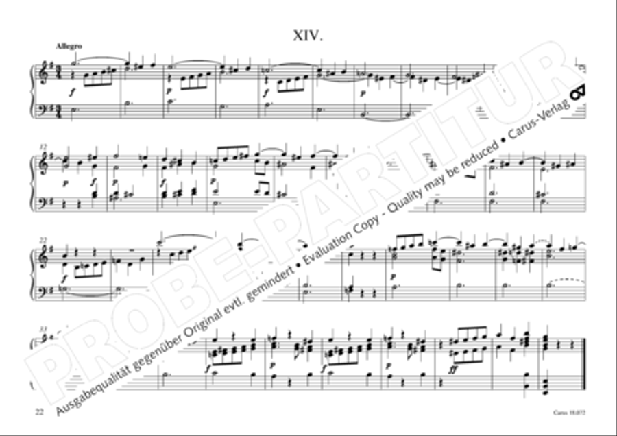 Vogler, 32 Preludes pour l' Orgue ou Pianoforte Piano scores gallery preview page 23