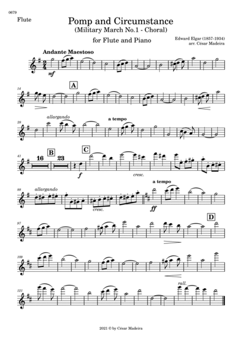 Pomp and Circumstance No.1 - Flute and Piano (Individual Parts) image number null