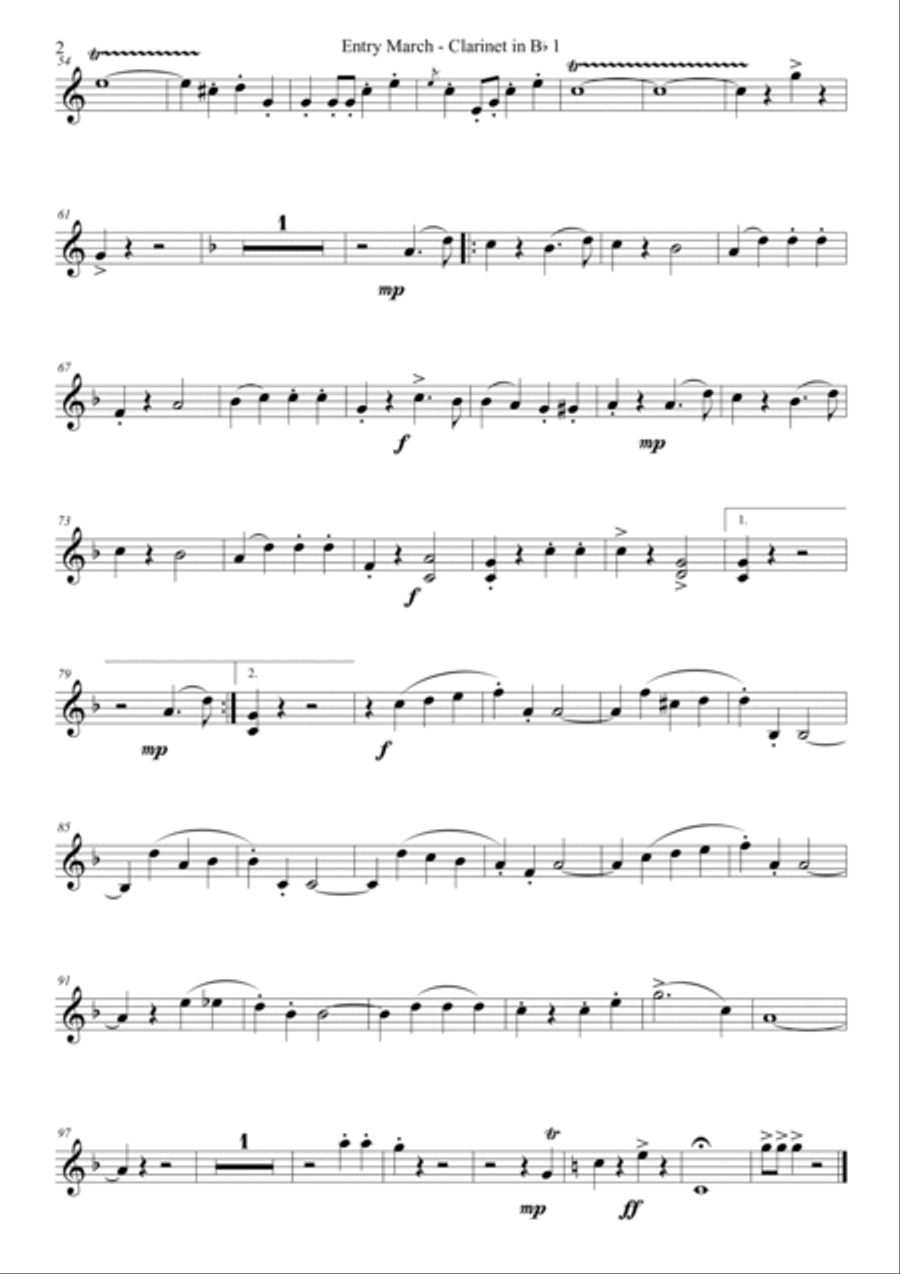 Gypsy Baron Entry March Woodwind Quintet scores gallery preview page 6