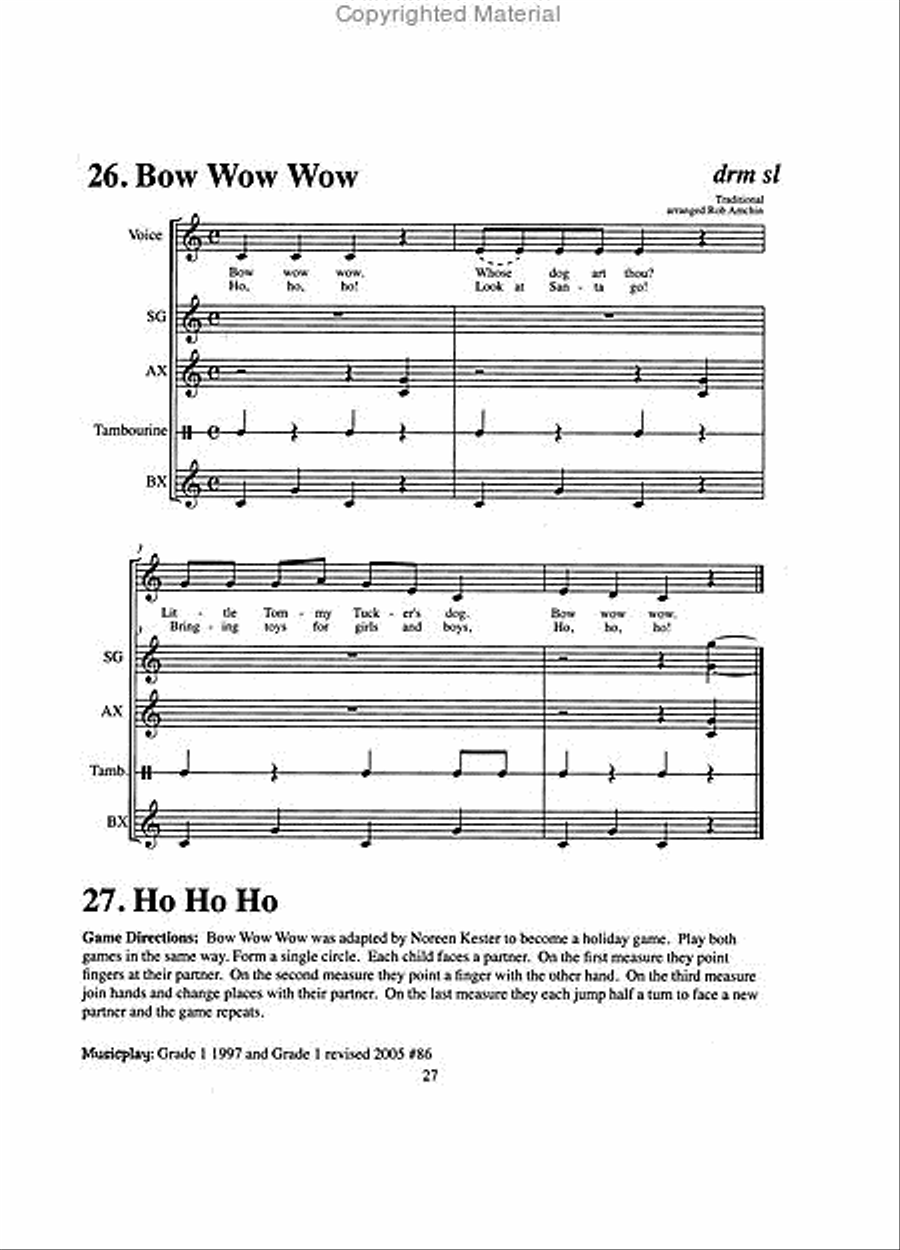 Orff Source, Volume 2 Orff Instrument scores gallery preview page 4