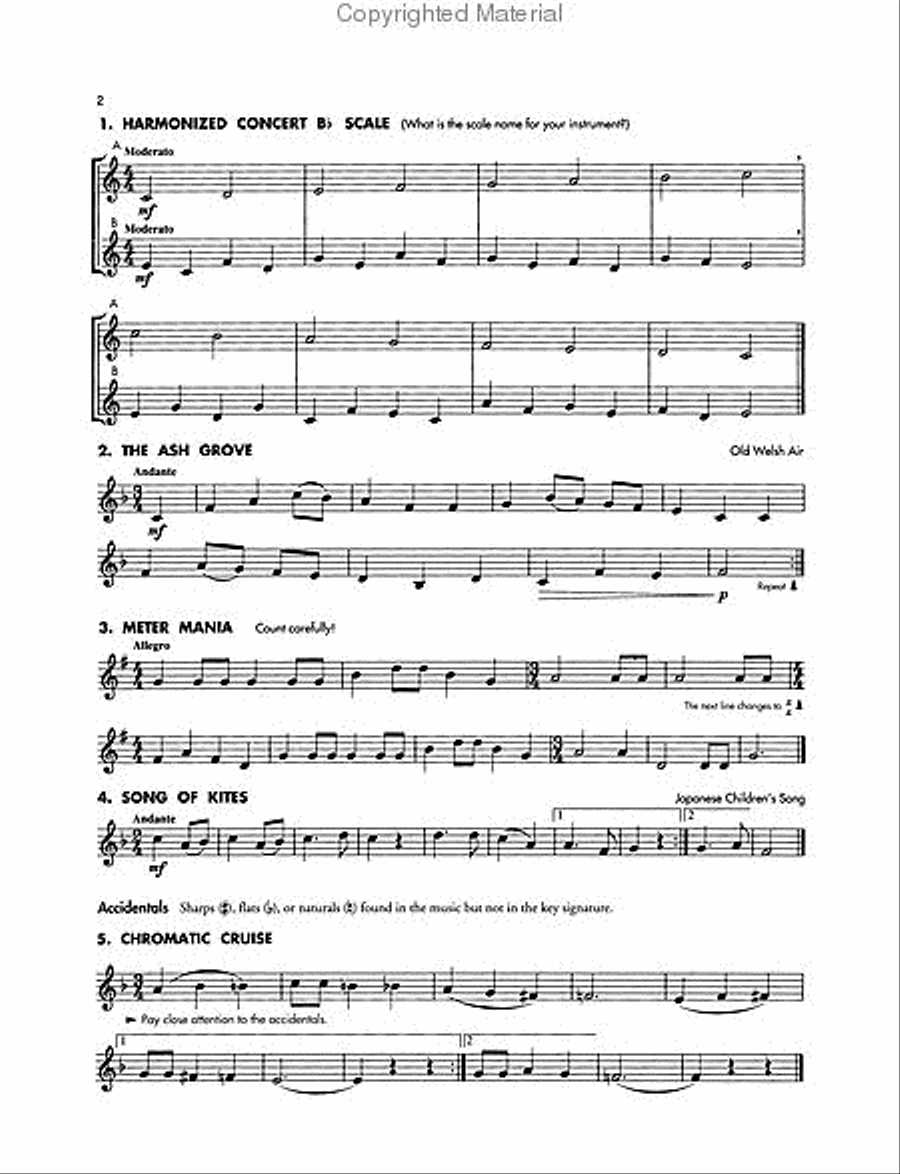 Essential Elements – Book 2 (Original Series) Concert Band Methods scores gallery preview page 2