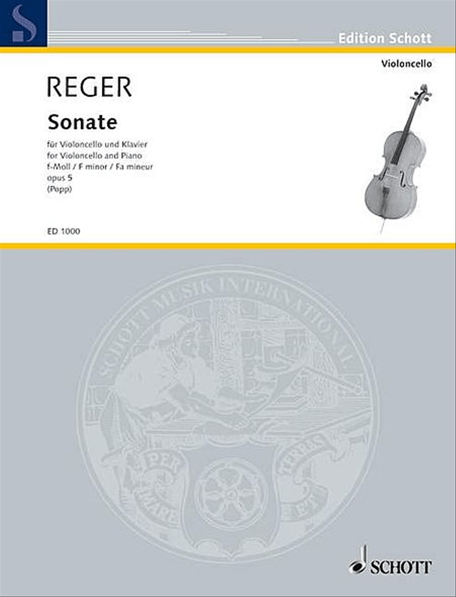 Sonate For Violoncello And Piano F-minor Op. 5 Piano Accompaniment scores gallery preview page 1