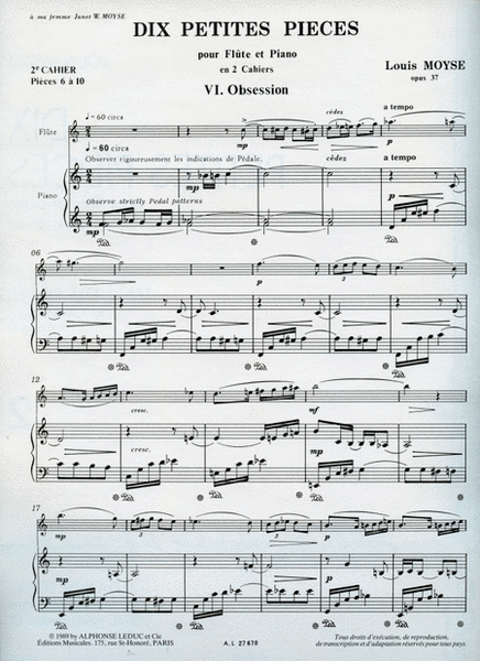10 Petites Pieces Vol.2 (flute & Piano)