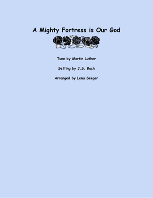 Book cover for A Mighty Fortress is Our God (violin quartet)