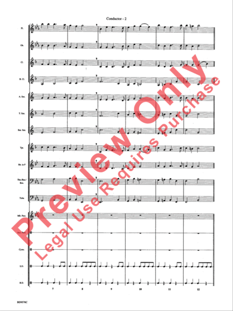 Christmas Bits & Pieces (based on Favorite Traditional Carols) Concert Band scores gallery preview page 4