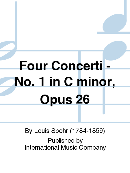 Four Concerti: No. 1 In C Minor, Opus 26