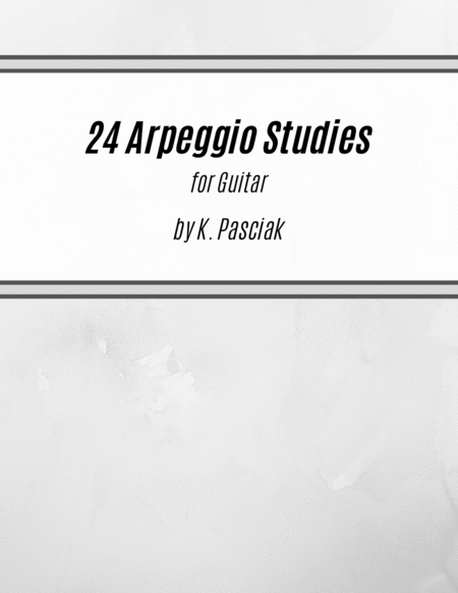 24 Arpeggio Studies for Guitar image number null